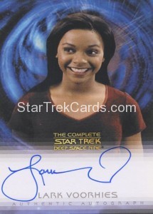 The Quotable Star Trek Deep Space Nine Card Lark Voorhies Autograph