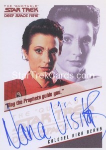 The Quotable Star Trek Deep Space Nine Card Nana Visitor Autograph