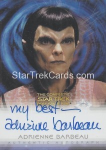 The Quotable Star Trek Deep Space Nine Trading Card Autograph Adrienne Barbeau