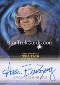 The Quotable Star Trek Deep Space Nine Trading Card Autograph Aron Eisenberg