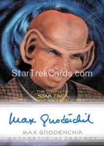 The Quotable Star Trek Deep Space Nine Trading Card Autograph Max Grodenchik