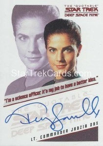 The Quotable Star Trek Deep Space Nine Trading Card Autograph Terry Farrell