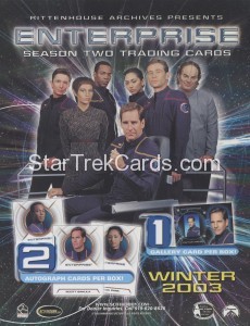 Enterprise Season Two Sell Sheet Front