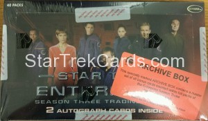 Star Trek Enterprise Season Three Trading Card Archive Box Top