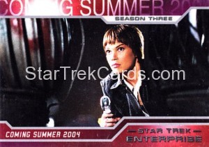 Star Trek Enterprise Season Three Trading Card P3