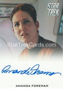2014 Star Trek Movies Trading Card Autograph Amanda Foreman