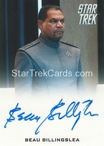 2014 Star Trek Movies Trading Card Autograph Beau Billingslea