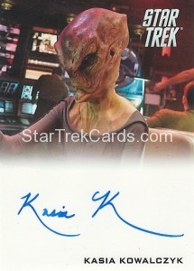 2014 Star Trek Movies Trading Card Autograph Kasia Kowalczyk
