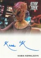 2014 Star Trek Movies Trading Card Autograph Kasia Kowalczyk