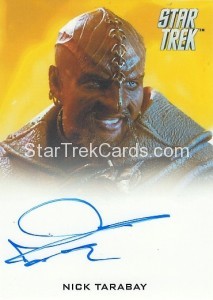 2014 Star Trek Movies Trading Card Autograph Nick Tarabay