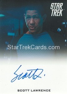 2014 Star Trek Movies Trading Card Autograph Scott Lawrence