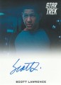 2014 Star Trek Movies Trading Card Autograph Scott Lawrence