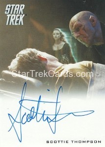 2014 Star Trek Movies Trading Card Autograph Scottie Thompson
