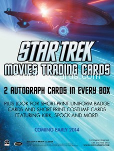 2014 Star Trek Movies Trading Card Sell Sheet