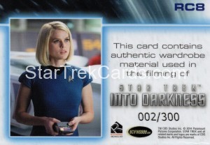 Star Trek Movies Trading Card RC8 Back