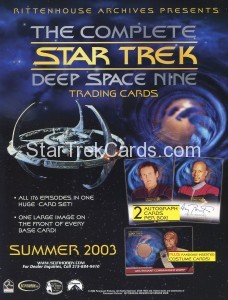 The Complete Star Trek Deep Space Nine Sell Sheet Front