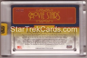 2008 Americana Celebrity Cuts Movie Stars Combo Signature Materials Ricardo Montalban Back