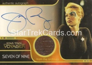 Star Trek 40th Anniversary Trading Card Autograph Costume C1 Jeri Ryan