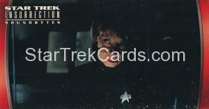 Star Trek Insurrection Trading Card 27