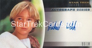 Star Trek Insurrection Trading Card A16