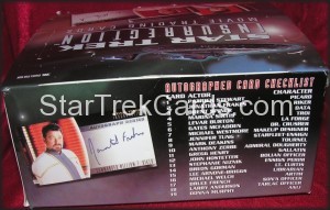 Star Trek Insurrection Trading Card Box Back