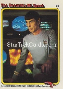 Star Trek The Motion Picture Rainbo Bread Trading Card 31