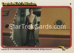 Star Trek The Motion Picture Rainbo Bread Trading Card 6