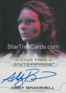 Enterprise Season Four Trading Card Autograph Abby Brammell