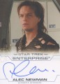 Enterprise Season Four Trading Card Autograph Alec Newman