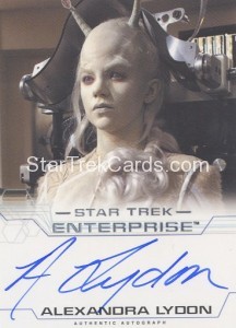 Enterprise Season Four Trading Card Autograph Alexandra Lydon