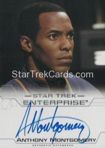 Enterprise Season Four Trading Card Autograph Anthony Montgomery