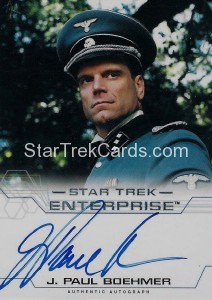 Enterprise Season Four Trading Card Autograph J Paul Boehmer