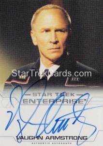 Enterprise Season Four Trading Card Autograph Vaughn Armstrong
