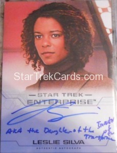 Star Trek Enterprise Season Four Trading Card Autograph Leslie Silva Alternate