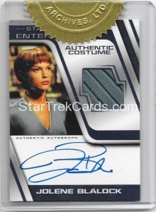 Star Trek Enterprise Season Four Trading Card Jolene Blalock Autograph Costume
