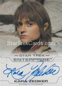 Star Trek Enterprise Season Four Trading Card Kara Zediker