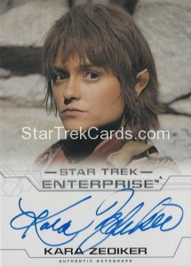 Star Trek Enterprise Season Four Trading Card Kara Zediker