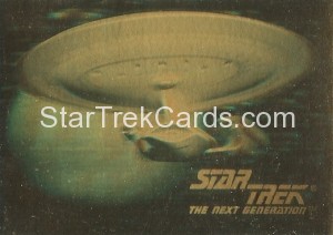 Star Trek The Next Generation Inaugural Edition Trading Card 05H Front