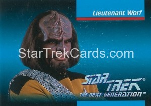 Star Trek The Next Generation Inaugural Edition Trading Card 7