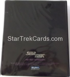 Star Trek The Next Generation Inaugural Edition Trading Card Binder Back