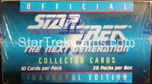 Star Trek The Next Generation Inaugural Edition Trading Card Box Back