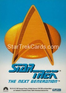 Star Trek The Next Generation Inaugural Edition Trading Card Captain Picard Bonus Card Back