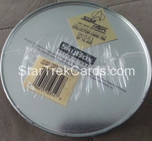 Star Trek The Next Generation Inaugural Edition Trading Card Collectors Tin Bottom