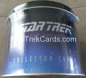 Star Trek The Next Generation Inaugural Edition Trading Card Collectors Tin Front