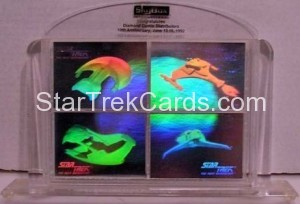 Star Trek The Next Generation Inaugural Edition Trading Card SkyBox Promotional Display