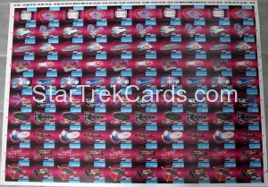 Star Trek The Next Generation Inaugural Edition Trading Card Uncut Sheet Red Cards