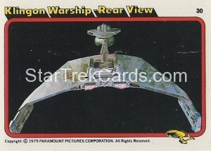Star Trek The Motion Picture Kilpatrick’s Bread Trading Card 30