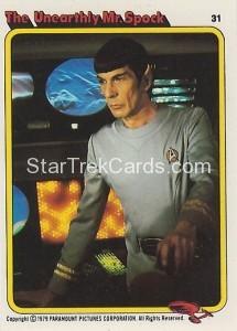 Star Trek The Motion Picture Kilpatrick’s Bread Trading Card 31
