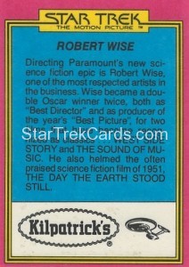Star Trek The Motion Picture Kilpatrick’s Bread Trading Card Back 4
