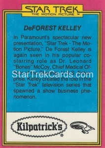 Star Trek The Motion Picture Kilpatrick’s Bread Trading Card Back 7